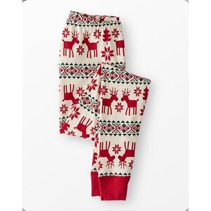 NWT Hanna Andersson Holiday Family Print Pajama Pants XL Reindeer Dear Deer‎